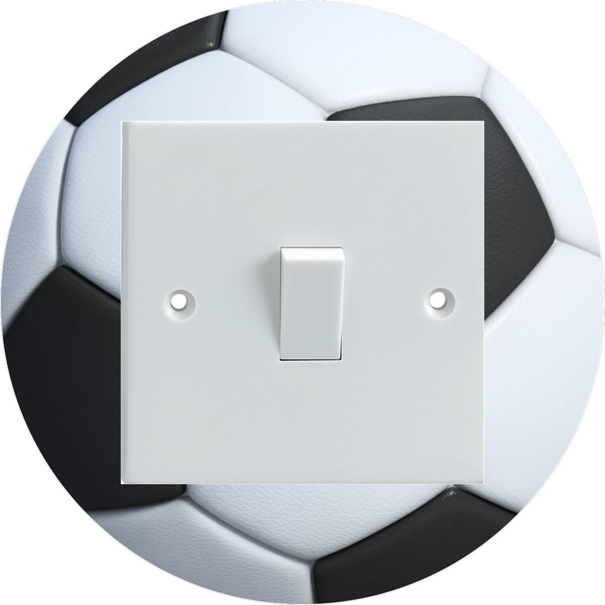 Football Round Shaped Electrical Light Switch Surround Printed Vinyl Sticker