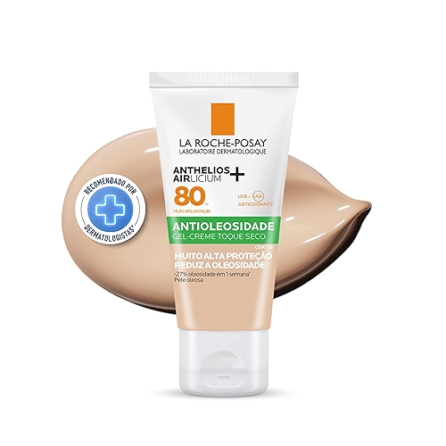 La Roche-Posay, Anthelios Airlicium, Protetor Solar Facial Antioleosidade com Cor, Control...