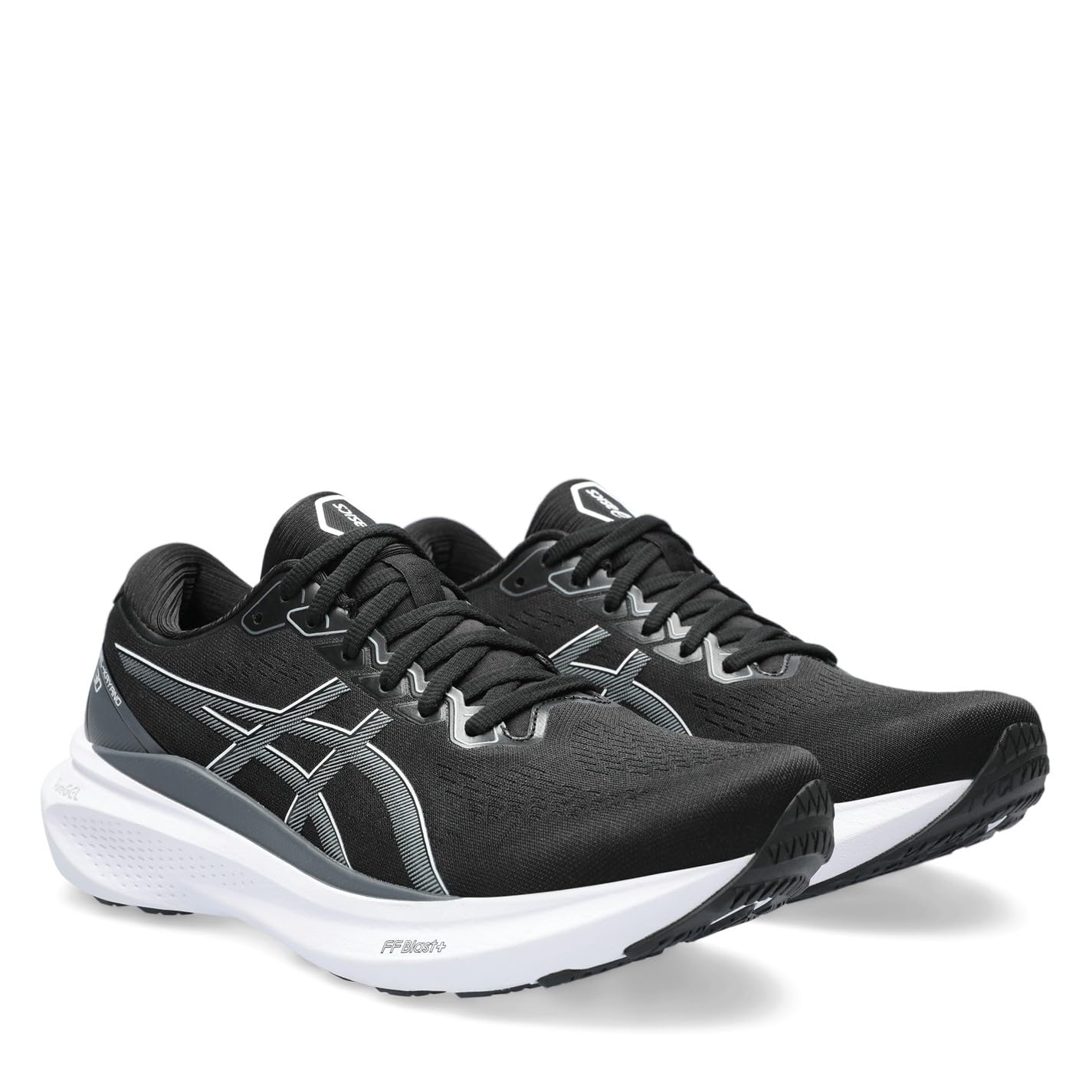 ASICS Kayano 30 Hombre Zapatos para Correr Negro Amarillo