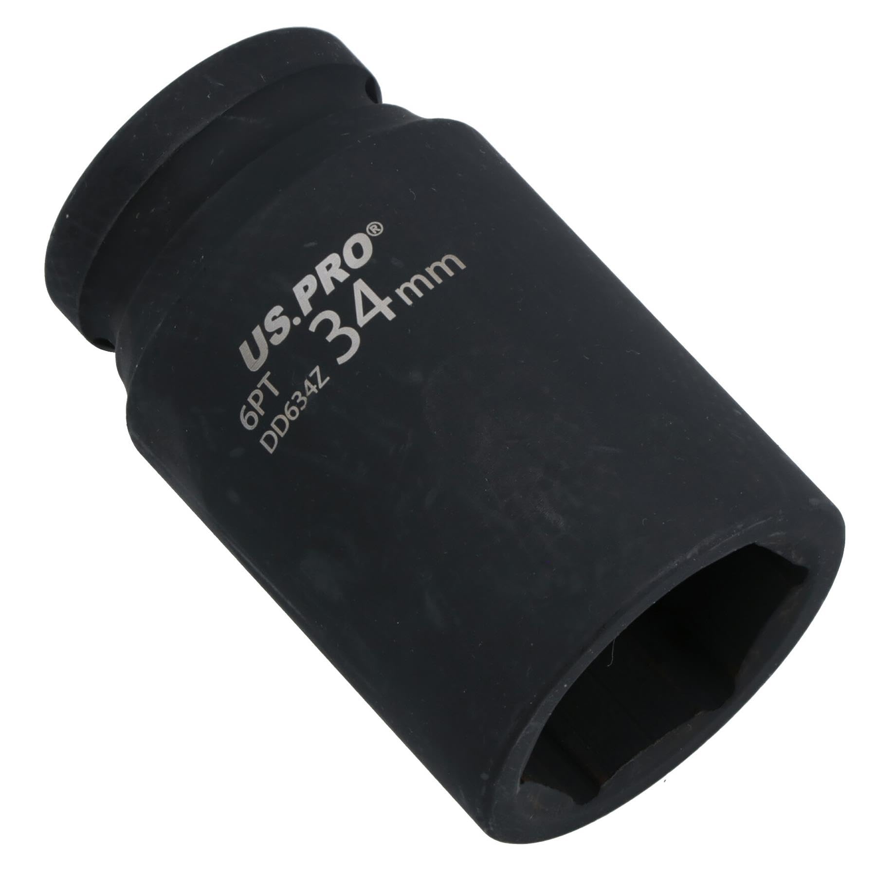 34mm Metric 3/4 Drive Double Deep Impact Socket 6 Sided Single Hex Thick Walled