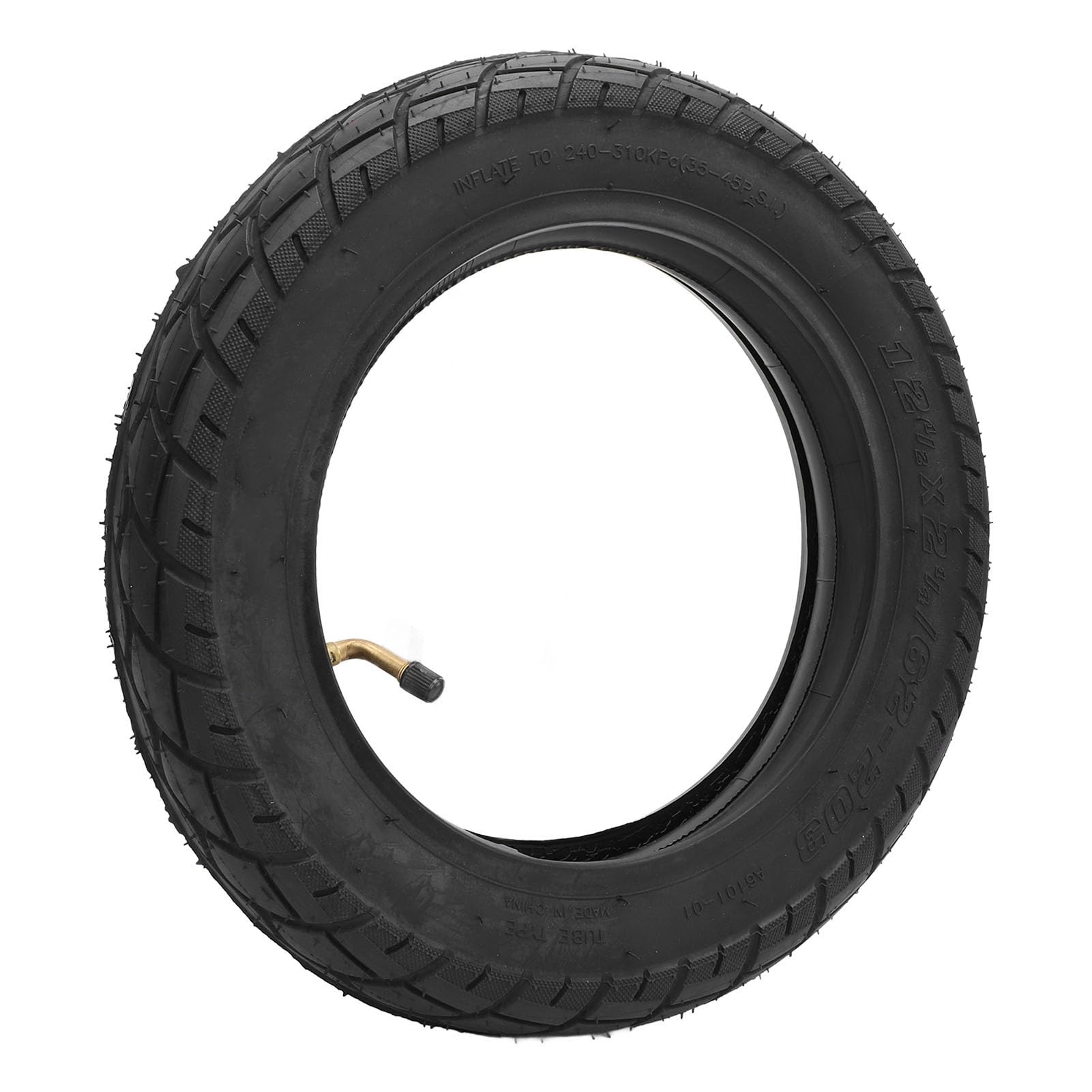 12.5x2.25 Electric Scooter Tire Replacement, Rubber Scooter Wheel Tire for Most 12 Inch Vehicles Ideal for Wet Roads, Tropical Areas