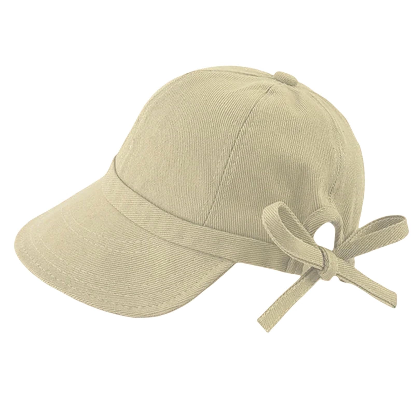 Sombreros for el Sol, Sombrero de Paja, Playa, Pescador, Moda Primavera Verano, Gorras Pesca, Visera con Lazo en la Espalda, for Mujer, Deporte