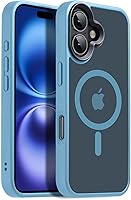 Vista 56 de Funda magnética para iPhone Air con protector de lente de cámara, protección grado militar de 10 pies, compatible con funda MagSafe Slim para iPhone