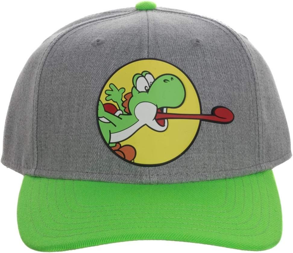 BioworldSuper Mario Video Game Yoshi Snapback Mens Hat