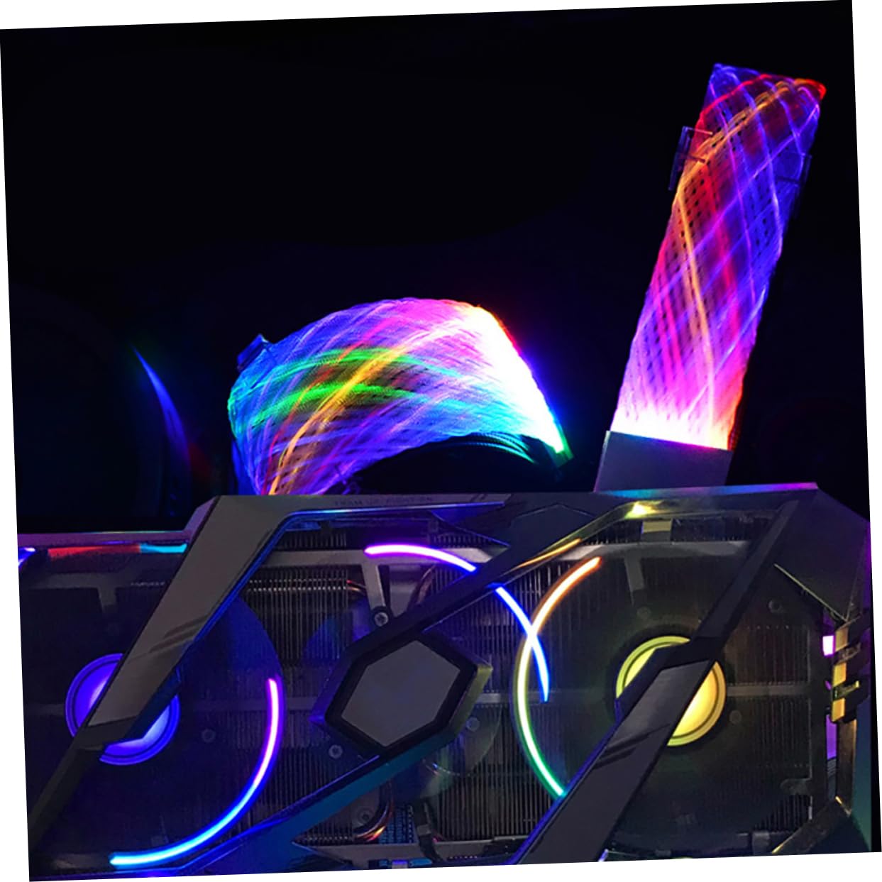 BESTonZON Estensione Alimentazione Argb Pin Rgb Per Alimentatore Flessibile Compatibile Schede e Gpu Per Appassionati Computer