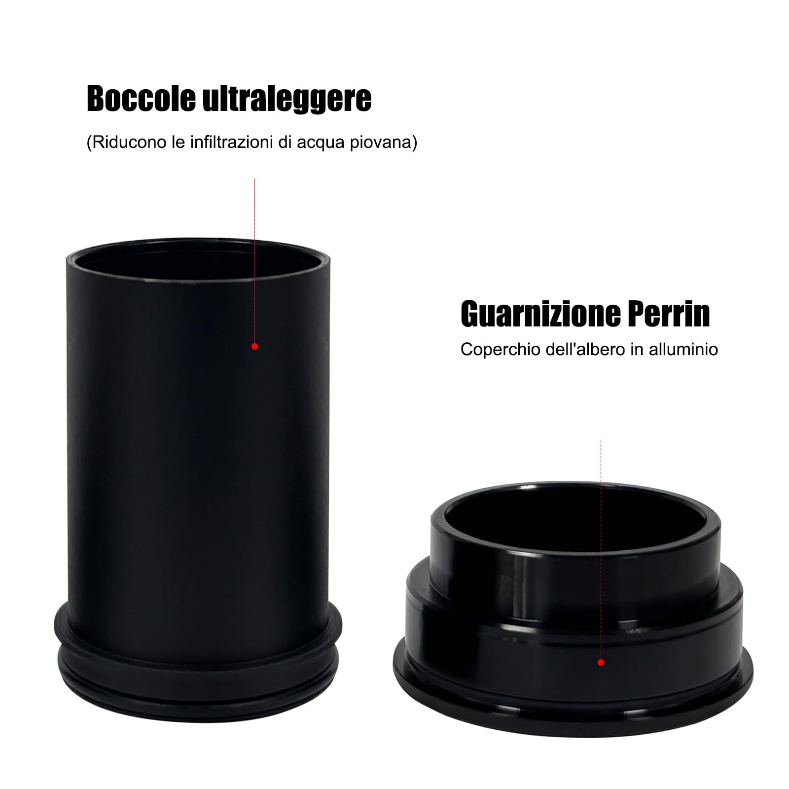 Mimoke Cuscinetto interno per bicicletta BB92, cavo monopezzo, per albero centrale, per biciclette, cuscinetto a pedale, 24 mm, staffe inferiori per biciclette, ultra lubrificate, leggero,