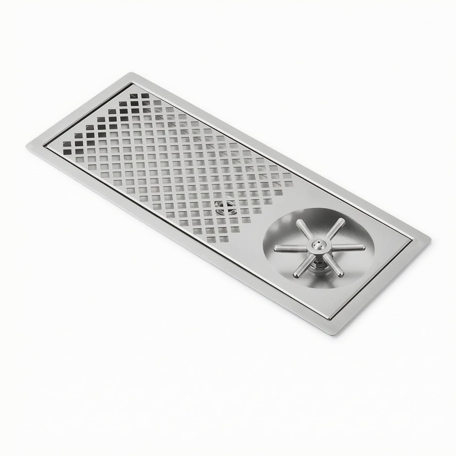 KESOTO Lavabicchieri in Acciaio Inox 304 Lavello Integrato Rondella Tazza Lavapiatti con Getto Potente Drenaggio Rapido Pannello Rimovibile Spazio Ridotto Adatto per Bar Ristorante Cucina Domestica
