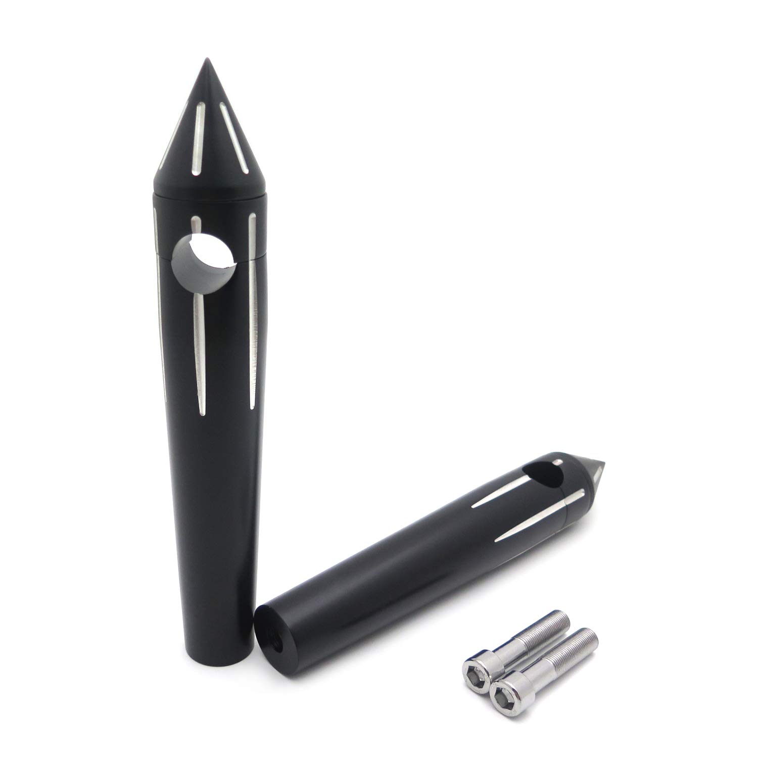 Chrome Spike Handlebar Risers Harley Davidson Compatible Chrome Spike  Billet Handlebar Risers - 8 Inch Rise For Harley Davidson \u0026 Metric Cruisers  Victory Bars, image size:1500x1500