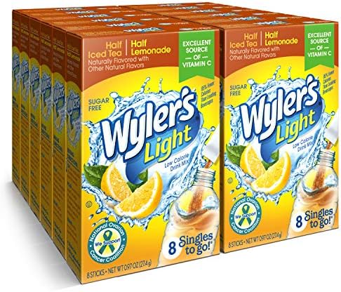 Wyler's Light Singles To Go, Half Iced Tea/Half Lemonade, 96 Packets