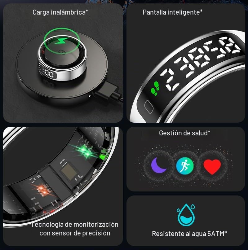 Anillo inteligente OBA R15 controla tu salud sin usar reloj 3
