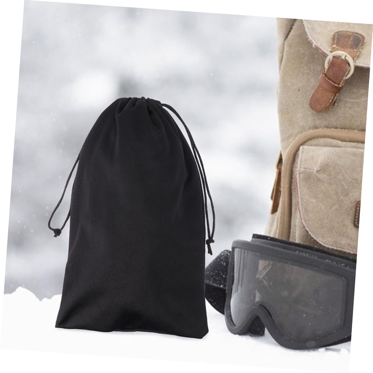 HEMOTON Teiliges Tragetasche Für Sonnenbrillen Und Skibrillen Mit Kordelzug Praktischer Aufbewahrungsbeutel Für Outdoor Aktivitäten Weichem Mikrofasermaterial