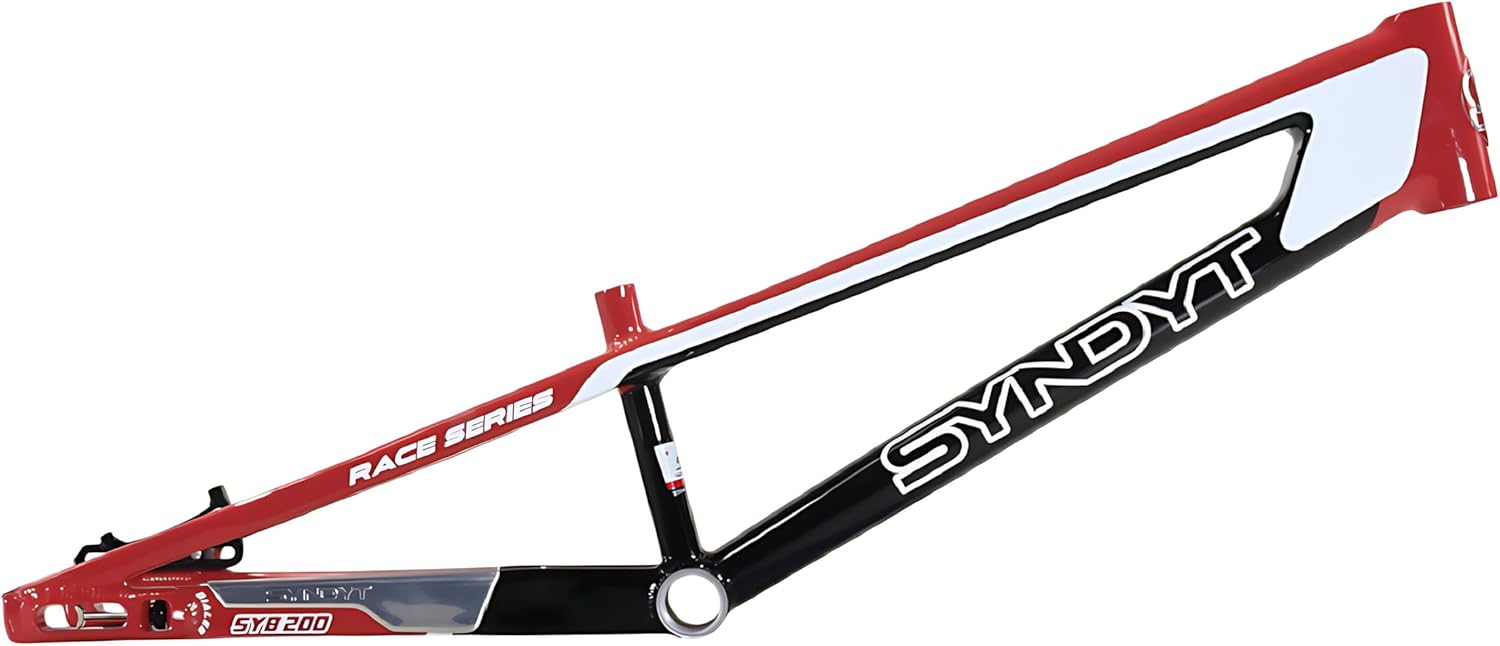 200 Expert XL BMX Racing Bike Frame – 20” Top Tube, 6061-T6 Aluminum (3.08 lbs), Tapered 38/42 Head Tube, Standard Euro BB, 10/15 mm Hubs, 140mm Disc Brake, Chain Tensioners - Bicycle Frame