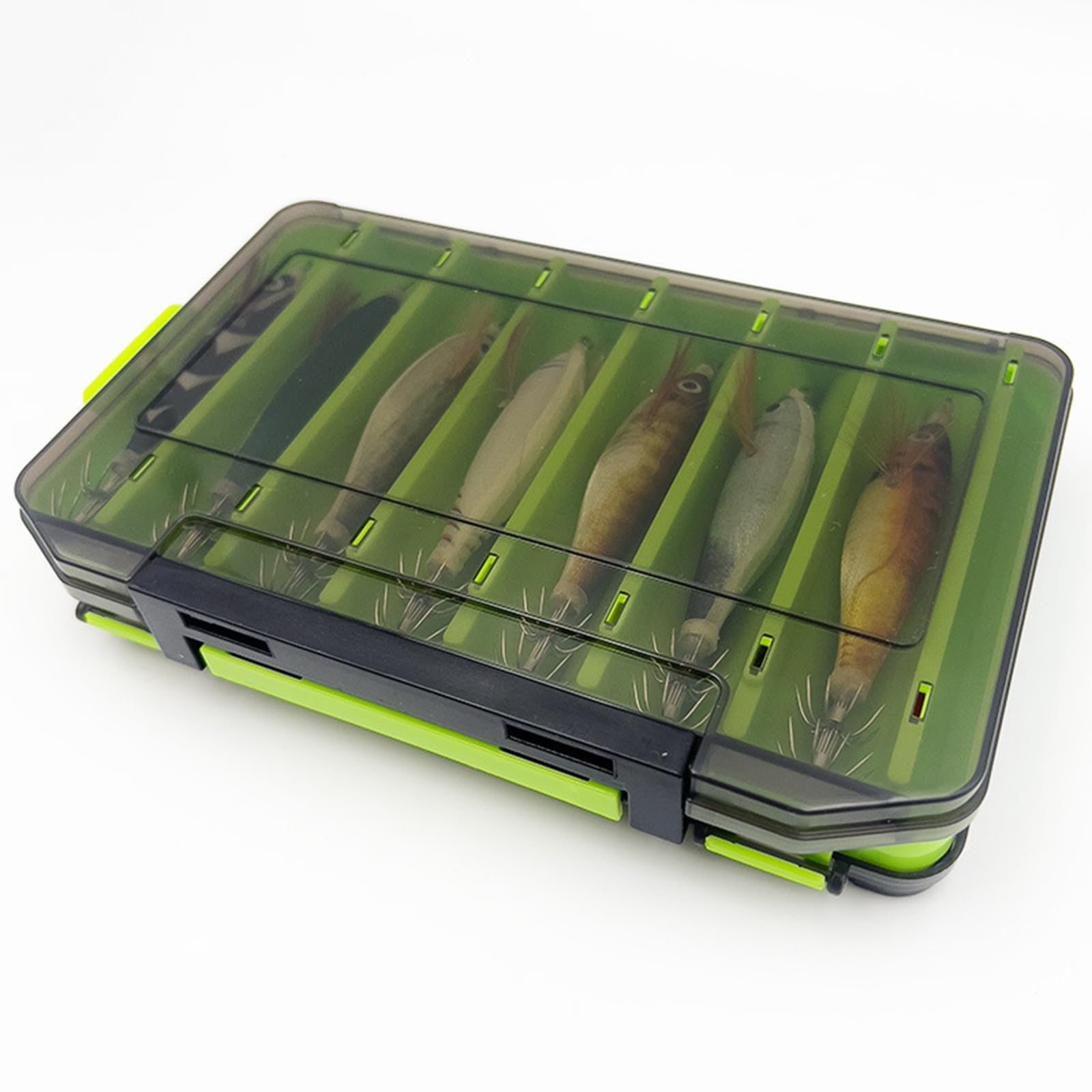 14 Unids Pesca Calamar Señuelo Gancho Calamar Jigging Gancho Camarón Jigs Señuelos de Pesca para Agua Salada y Agua Dulce Cebos Artificiales Duraderos para Pulpos