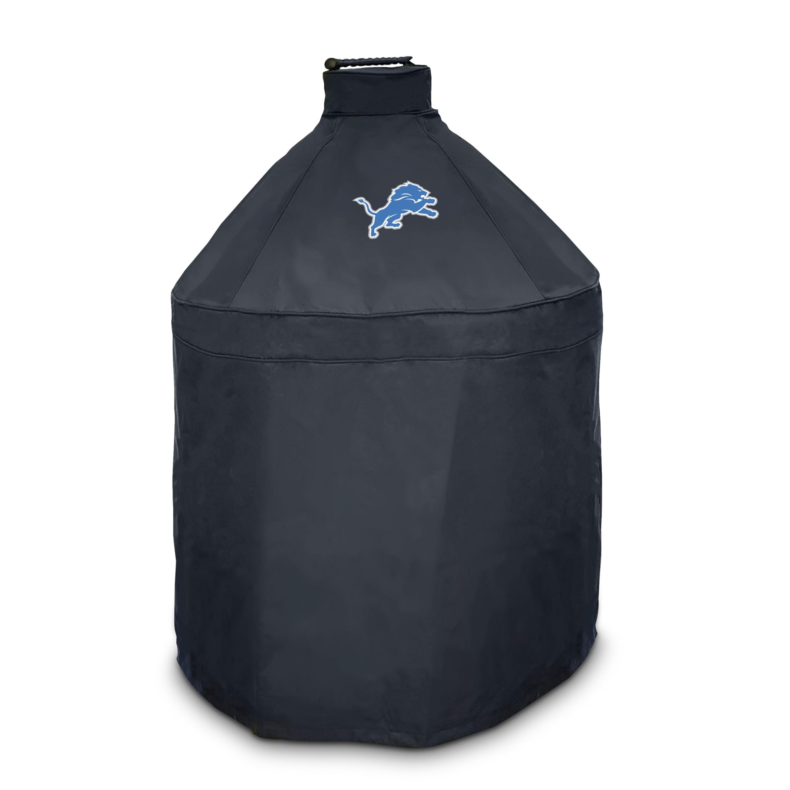 Photo 1 of FANMATS 42790 NFL - Detroit Lions - Black KAMADO Style Grill Cover with Primary Logo - 27" x 27" x 40"