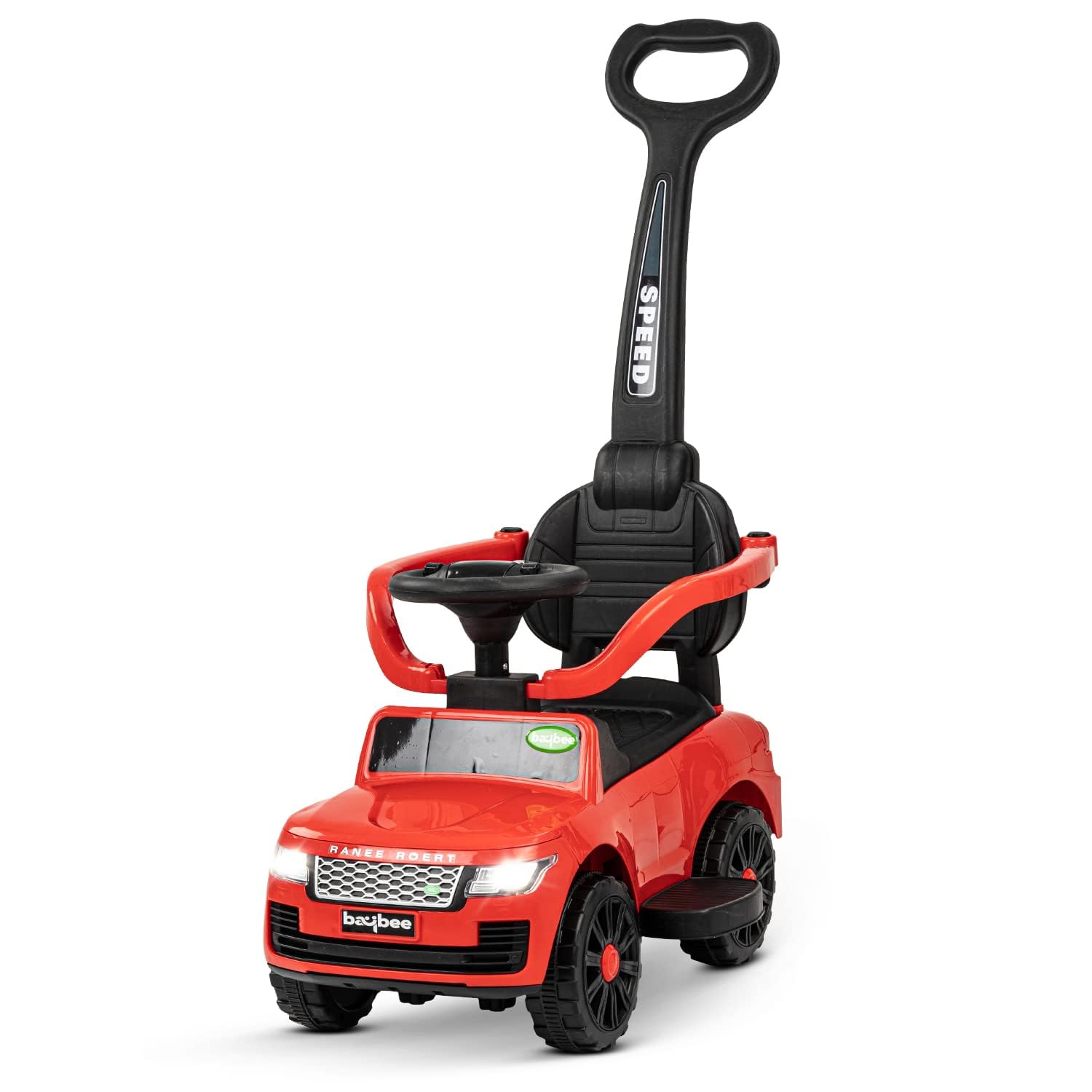 Baybee Rover Pro Ride on Car for Kids, Baby Push Car Ride on Toy Car with Music, Light, Storage & High Backrest, Push Car for Kids | Baby Car | Ride on Car for 1 to 3 Years Boys Girls (Red)