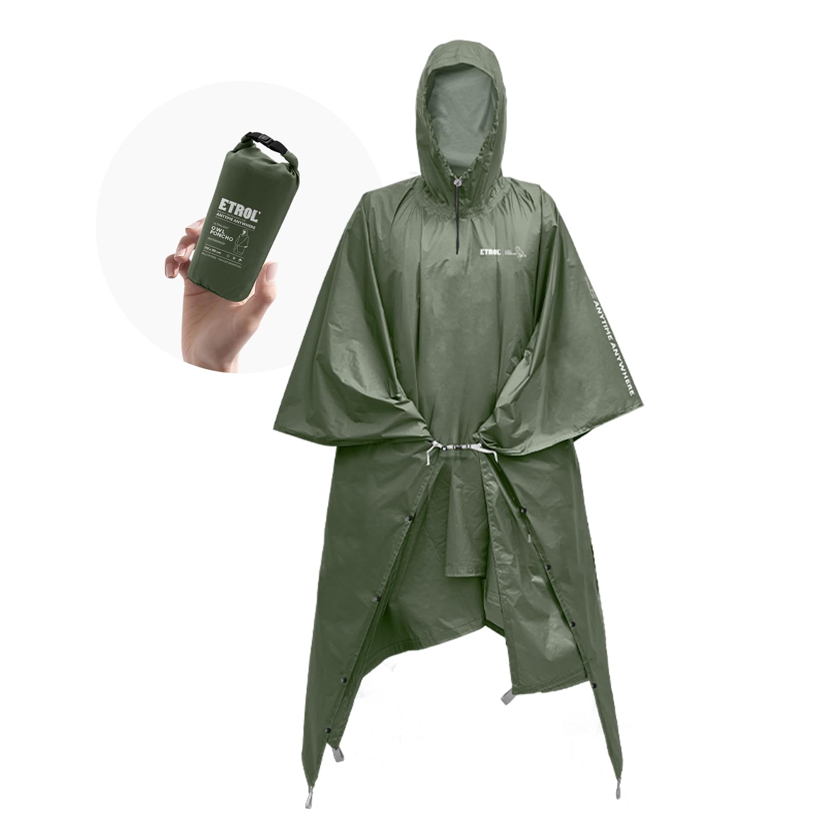 【新品】 ロペ＊ROPE＊軽量レインコート＊ポンチョ型＊フード付 新品】 ロペ＊ROPE＊軽量レインコート＊ポンチョ型＊フード付 新品】 ロペ