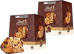 Panetone Lindt, Duplo Chocolate, 2 Panettones de 400g
