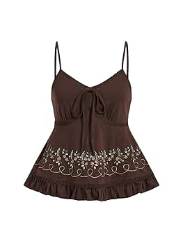 トップス EAPHI TULLE ASYMMETRY FRILL CAMISOLE TULLE ASYMMETRY FRILL CAMISOLE