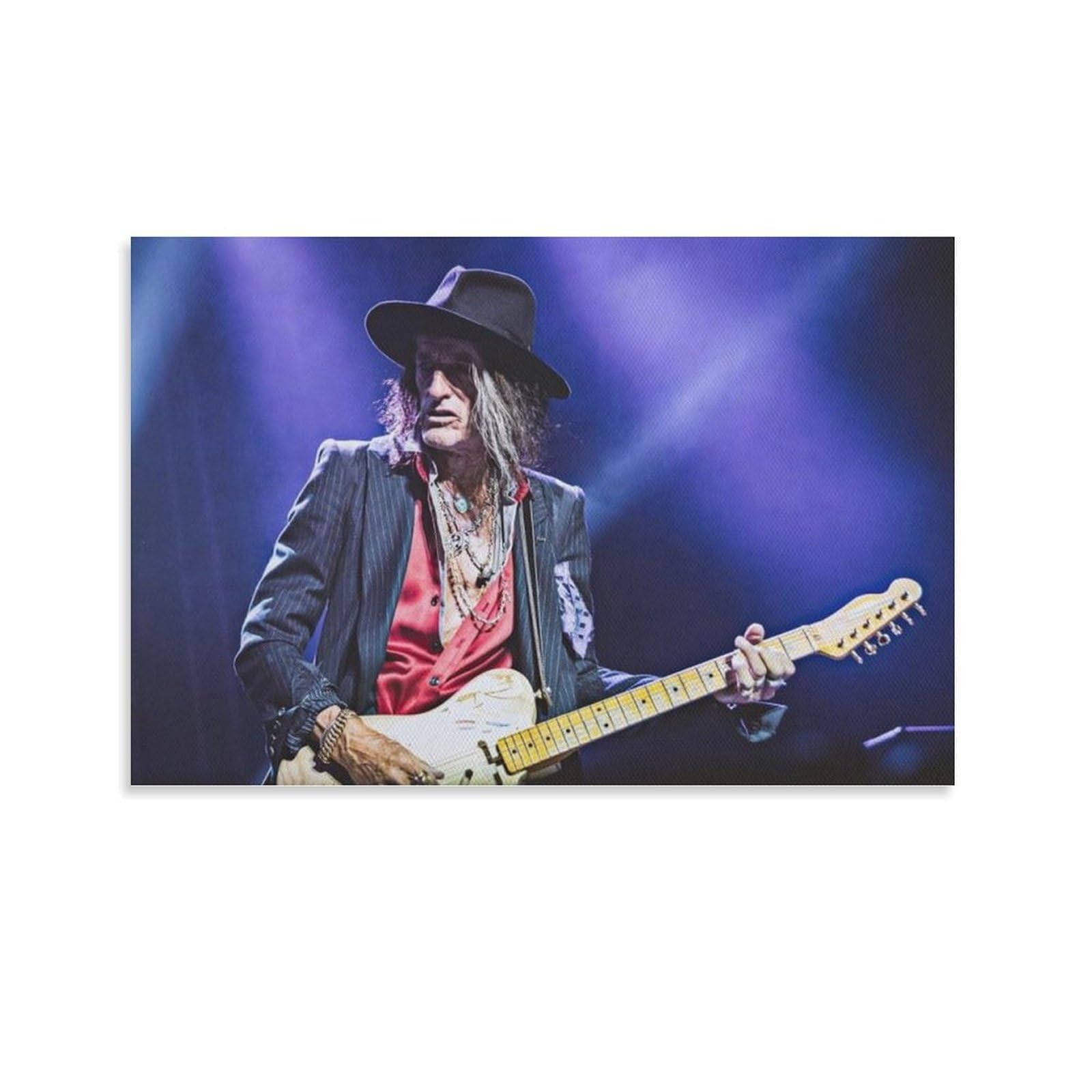 FCOIN Joe Perry Canvas Poster Canvas Poster Wall Art Picture Prints Hanging Photo Decor Home Posters Artworks 12x18inch(30x45cm)