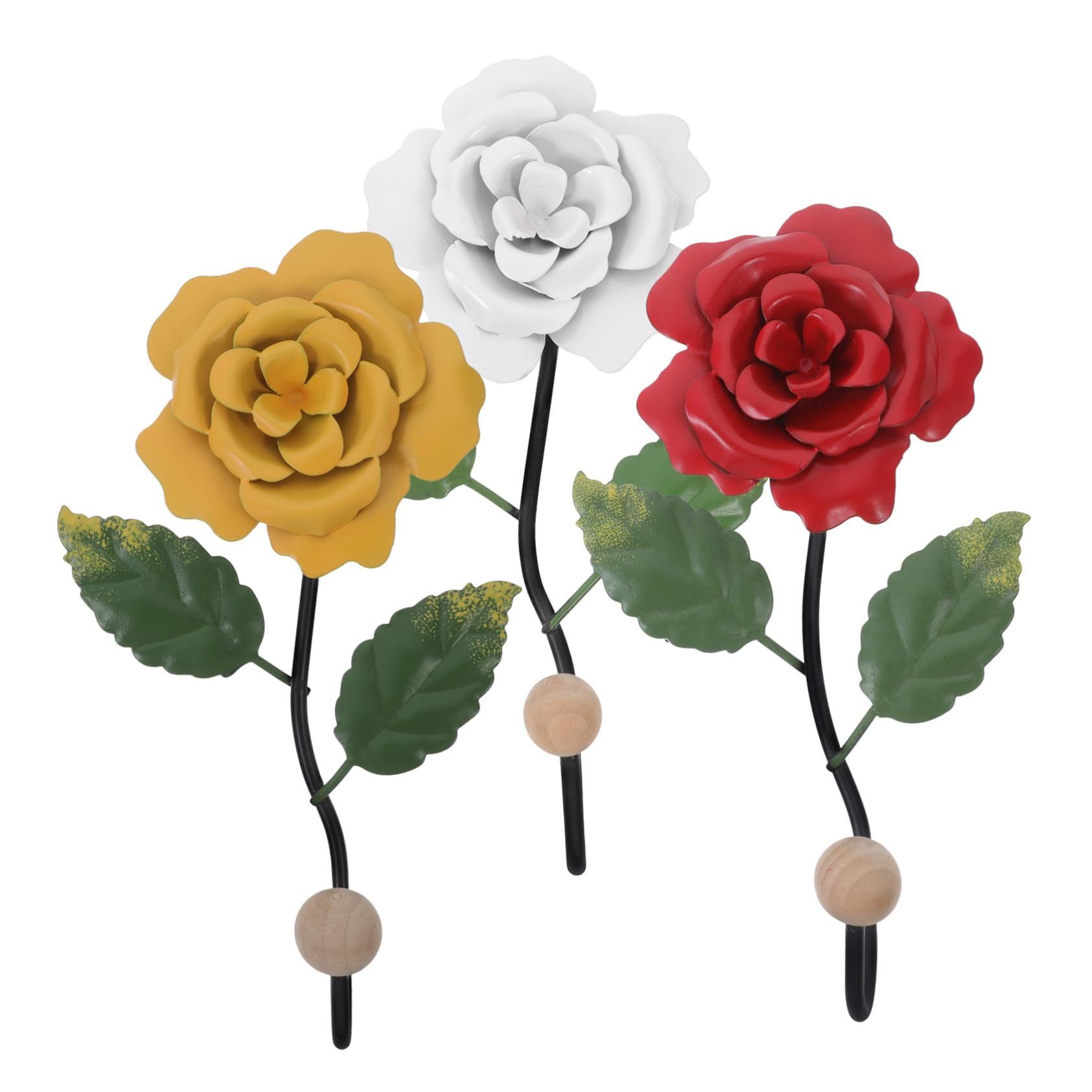 SUPVOX 3Pcs Wall Mounted Decorative Hooks for Hanging Plants Towels and Kitchen Utensils Design Wall Hook for Stylish Home Decor Hallway Bedroom and Kitchen