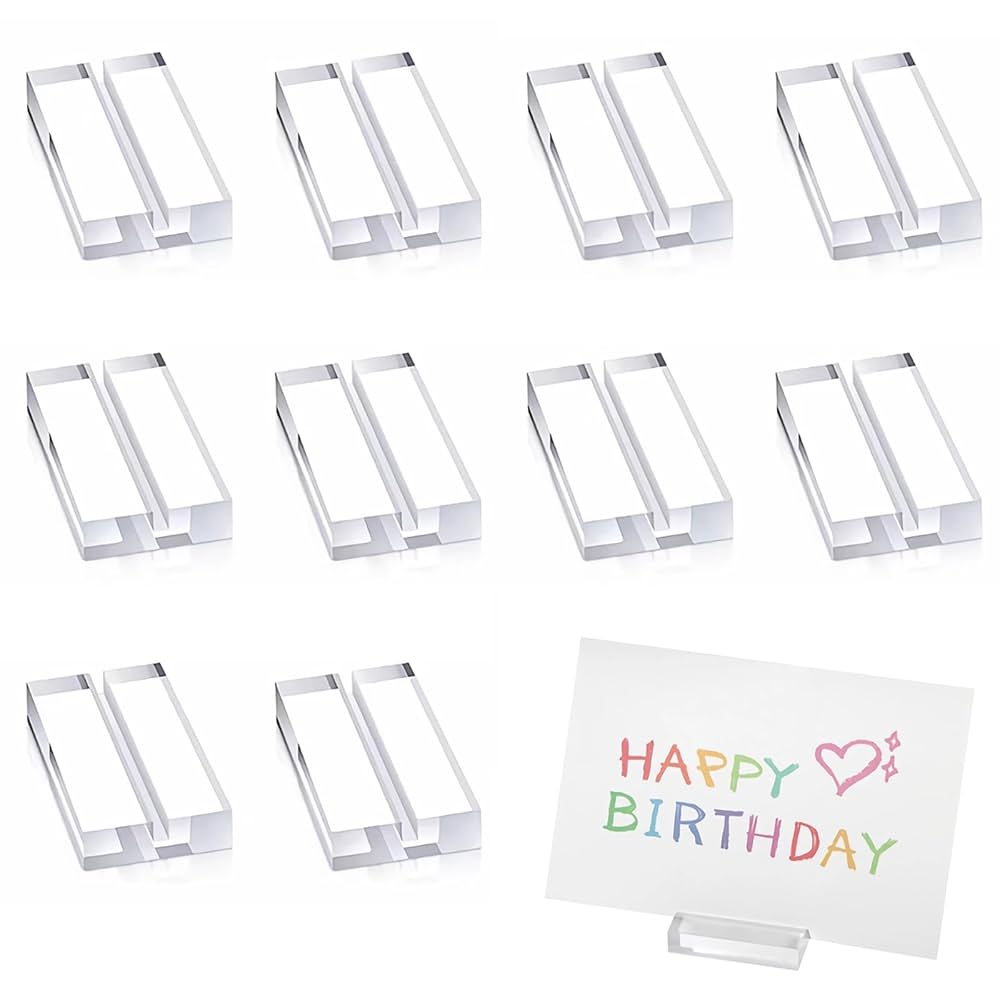 Amazon | beyourchoi カードスタンド アクリル メモスタンド 10