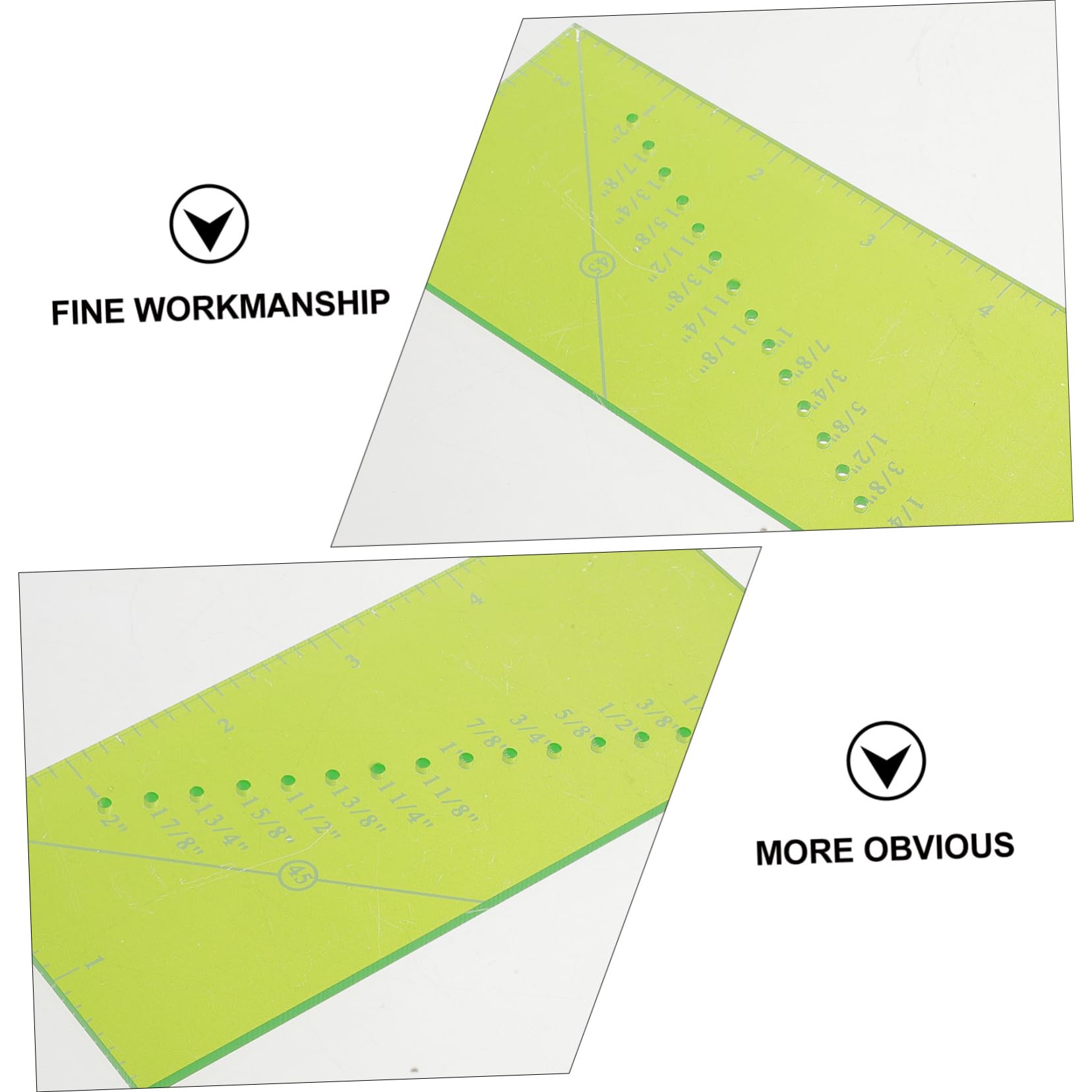 2 Set Di Pratici Strumenti Di Misurazione Delle Cuciture Righello Per Margini Di Cucitura Per Trapuntatura Righello Per Patchwork Per Cucire Tessuti Per e Precise