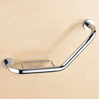 Rieles de agarre para baño, cromado, dorado, oro rosa, reposabrazos de baño, mango de seguridad (color: cromo estilo 2)
