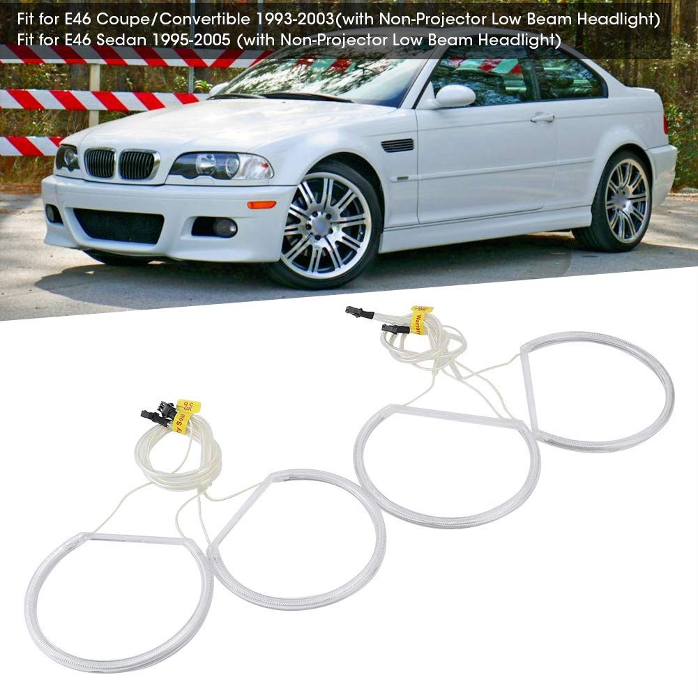 Luces Angel Eyes CCFL Para BMW E46 - Blanco, 12V