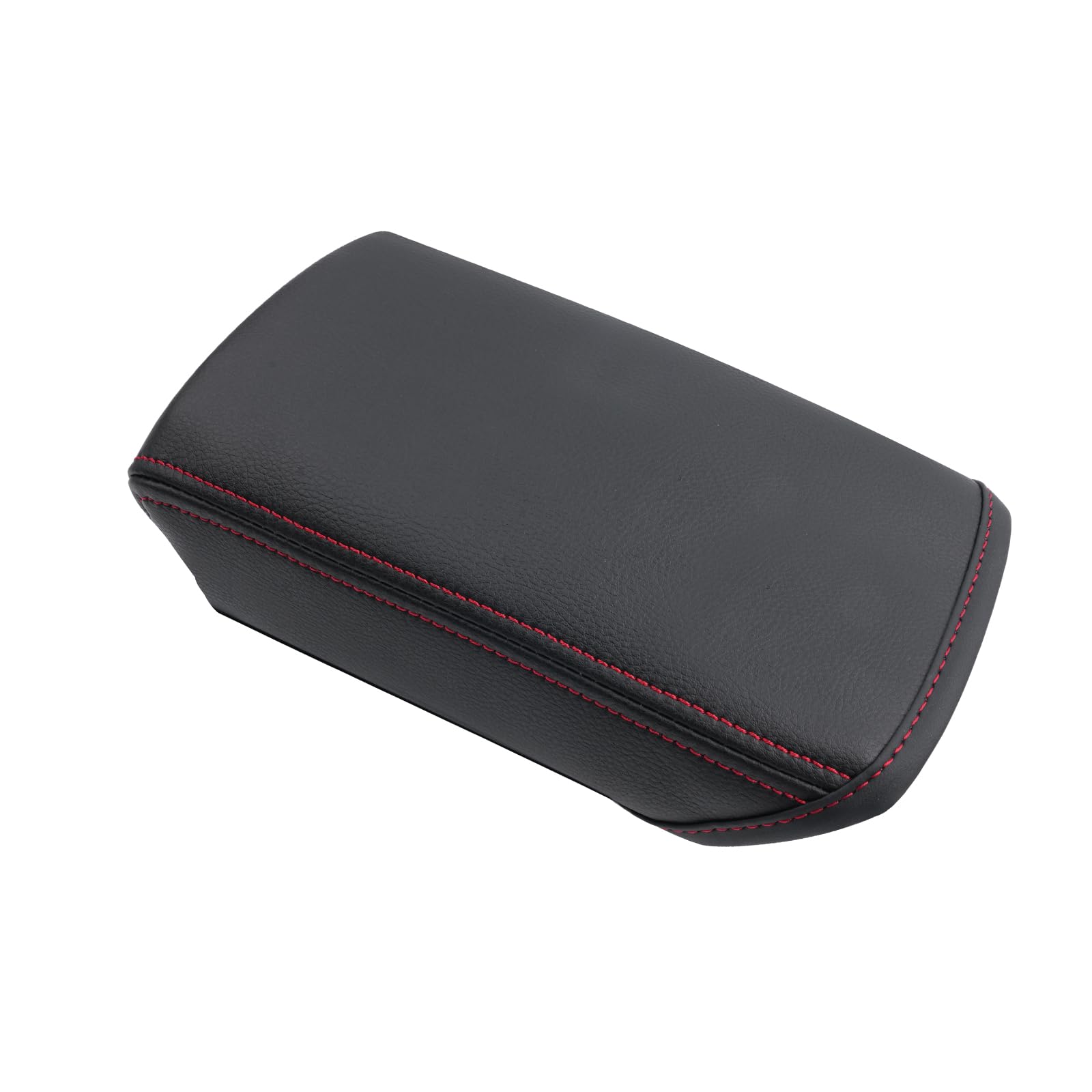 Housse d'Accoudoir pour VW Polo MK6 2018-2025 | Couvre Accoudoir Console Centrale, Protection Accoudoir pour Seat Ibiza Arona, VW Taigo Accessoire, Matériel Cuir PU, Rouge