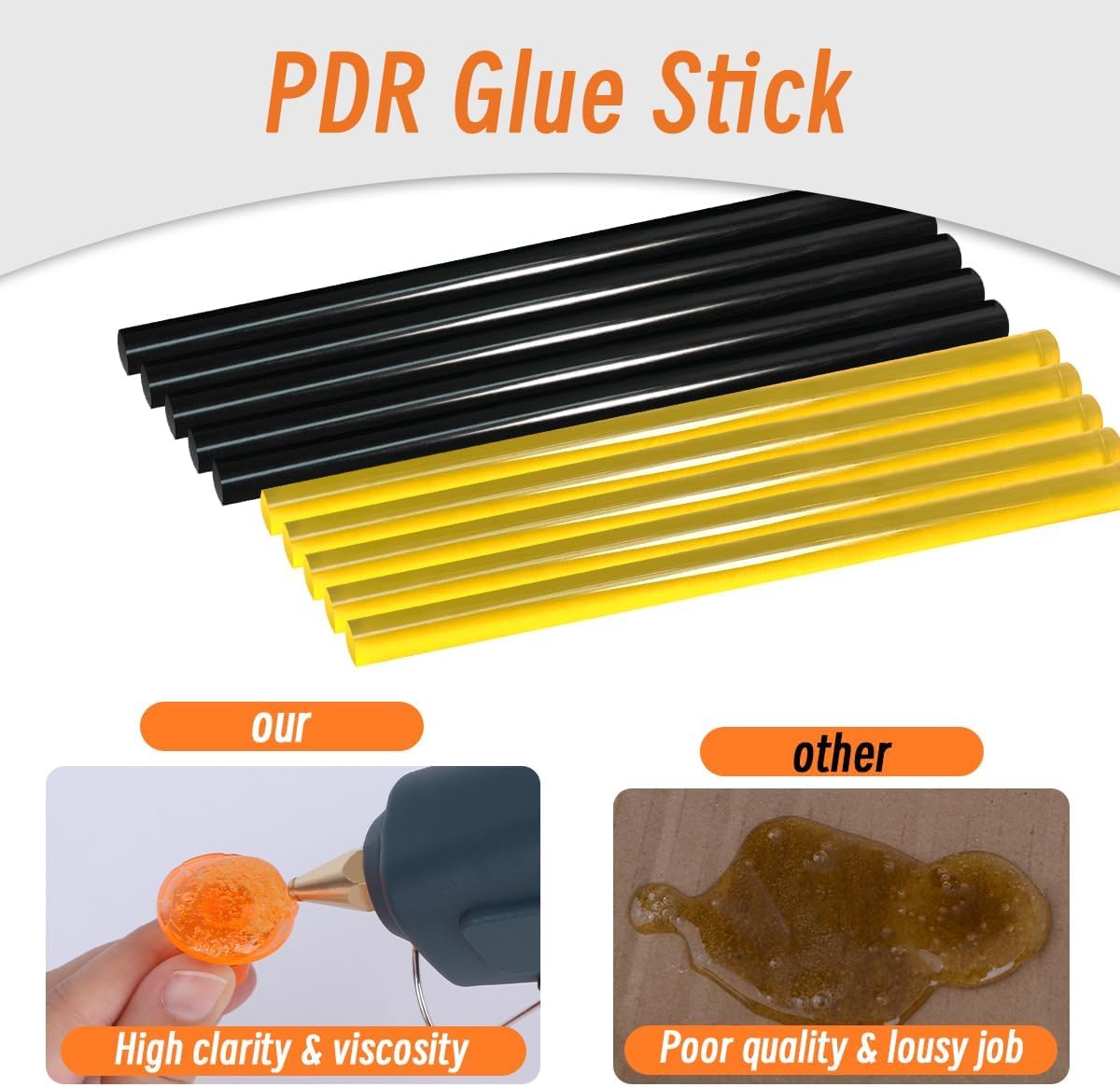 109PCS Paintless Dent Removal Kit, Auto Body Dent Removal Tools with Golden Lifter, Bridge Puller, Slide Hammer T-bar Dent Puller for Repair Door Ding, Creases and Hail Damage — view 6