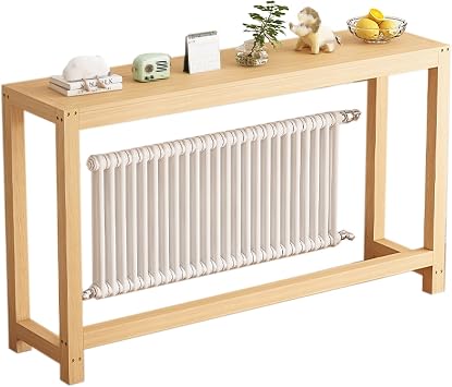 Solid Pine Wood Radiator Cover Shelf, Narrow Console Table for Entryway and Living Room, No Drilling, End Table Maximize Space Multiple Sizes110x20x70cm/43x8x27.5in