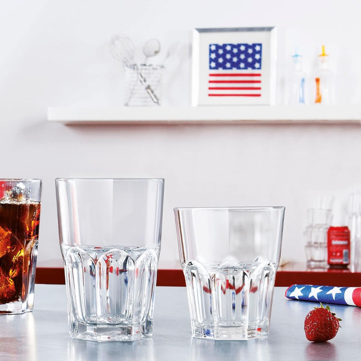 Luminarc New America Set 6 Vaso Bajo Vidrio Eco 30cl Sodo Ecológico