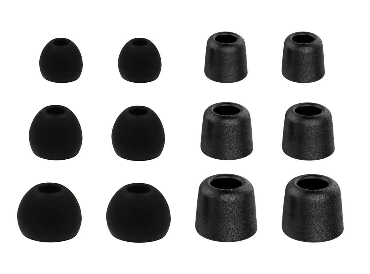 12pcs (BMF-BPH)- S/M/L Premium Memory Foam and Round Replacement Earbuds Ear Tips Compatible with Jaybird X4, X3, Freedom F5 and Jaybird Run Wireless