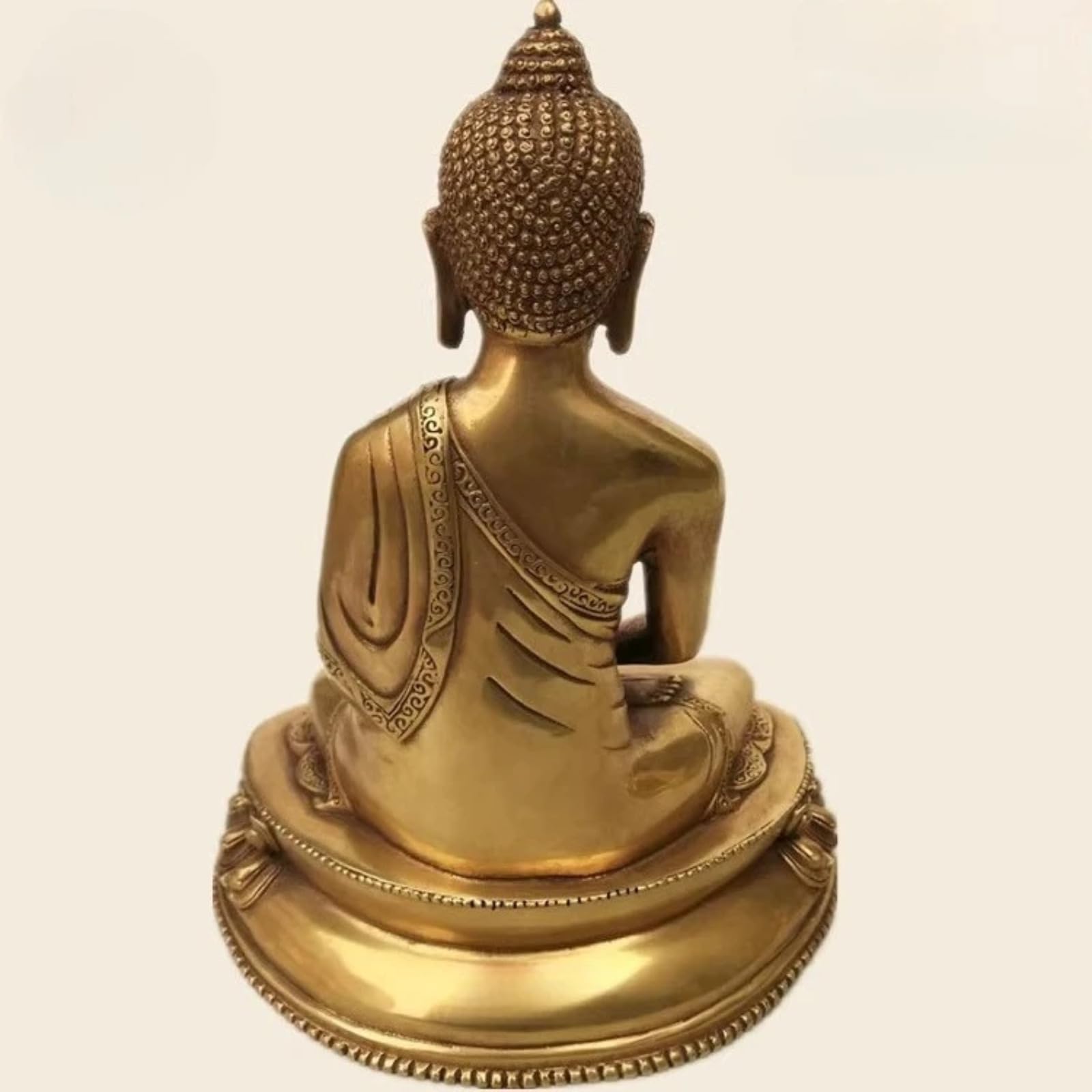 Statua di Buddha Feng Shui in puro rame, 20 cm, decorazione per casa e ufficio