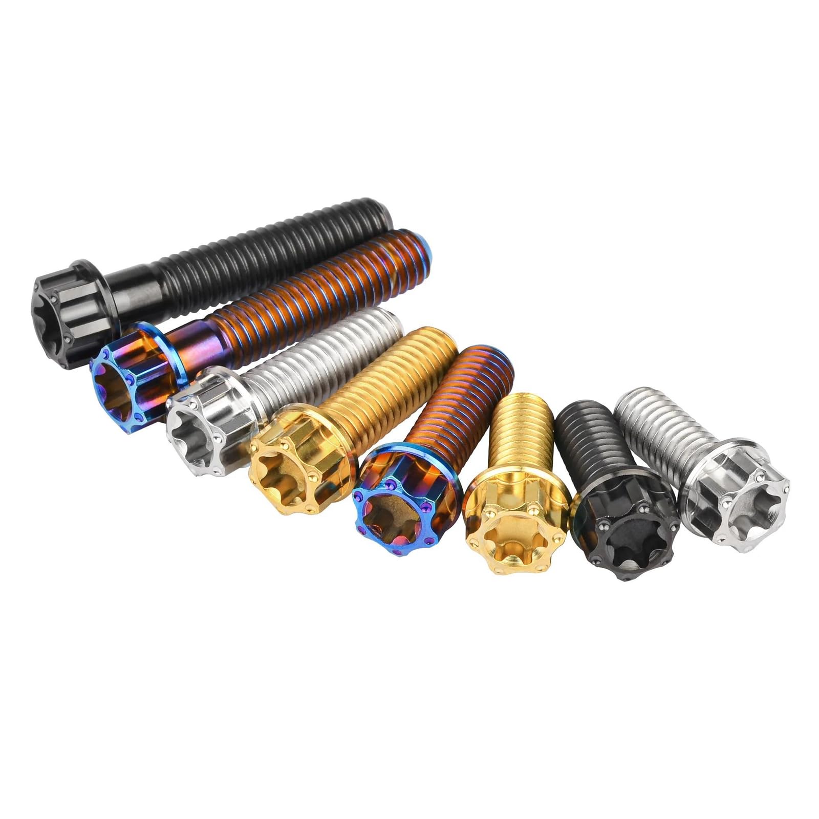 Boulons En Titane M6 Tête Torx - Pour Moto, Longueurs 15 à 30 Mm