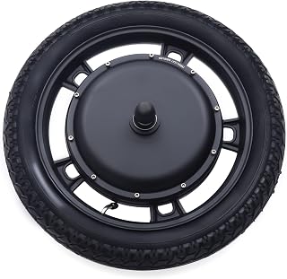 E-Bike 16" Electric Bicycle Front Wheel Hub Motor Kit 48V 1000W Brushless Motor Kit, 220 lb Weight Capacity, 440rpm
