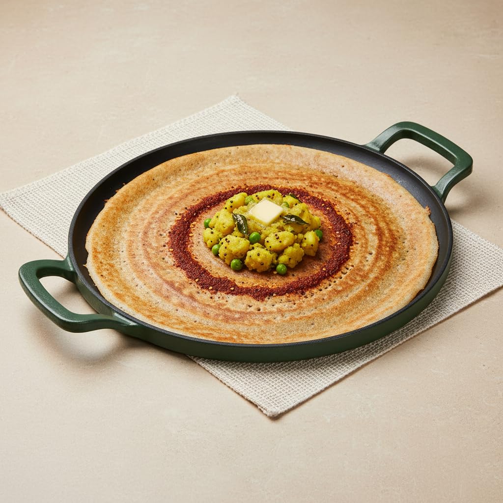 Lowest : Ember Cookware Cast Iron Tawa & Cast Iron Grill Pan .