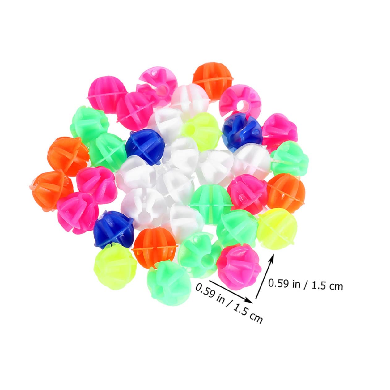 BRIGHTFUFU Bike Beads for Wheel 180pcs Plastic Clip Spoke Beads Diverse Colors Quick ' Bicycle Decorations