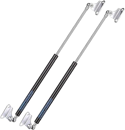 Amortiguadores de resorte de gas de 20in, 35libras, 155N con soportes de montaje tipo L para puertas de armario, caja de herramientas, tapa de