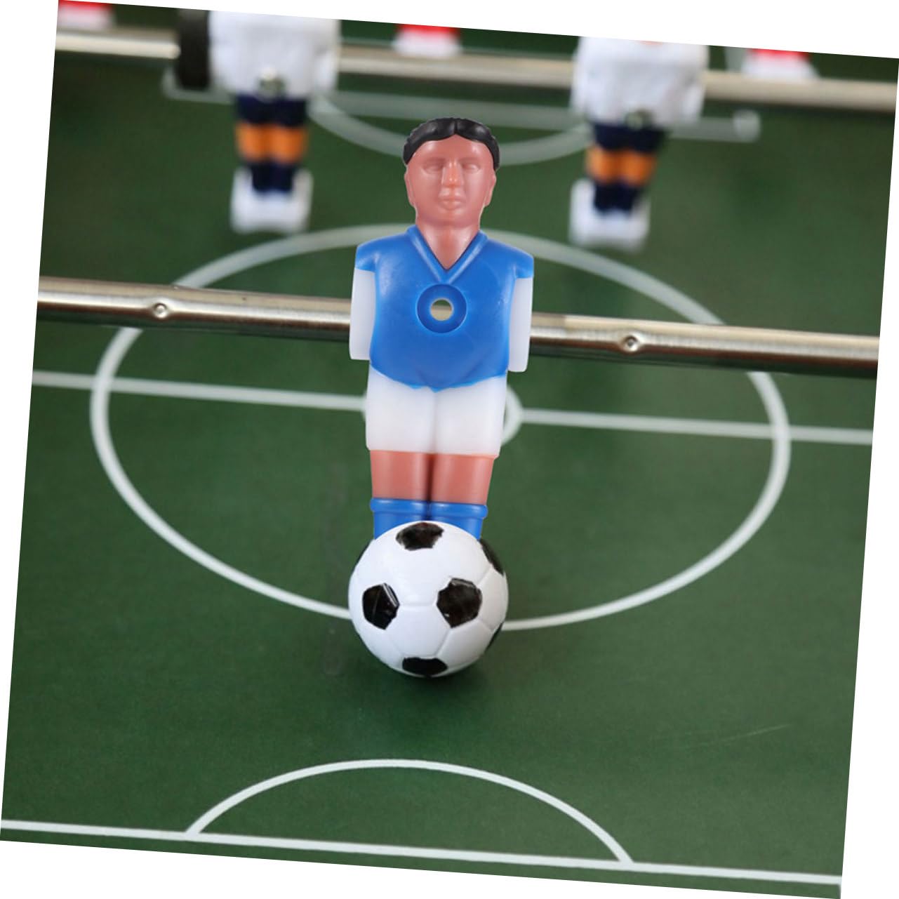 POPETPOP Set 12 Giocatori Calcio Balilla Rosso e Blu in Plastica Resistente, Figure Sostitutive Per Tavolo Da Calcio Balilla, Accessori Per Gioco Indoor e Famiglia