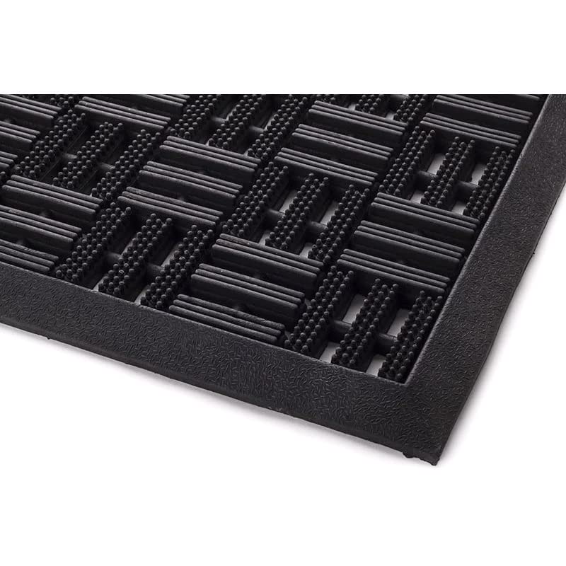 rg-vertrieb Fußmatte Gummimatte Schmutzfangmatte Türmatte Gummi Anti-Rutsch Fußabtreter (40x60 cm), Schwarz