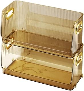 ZWEBY Estantes de Almacenamiento para baño Cosméticos Rack Batoming Counter Almacy Storage Desktop for el hogar para Baño Cocina Oficina (Color : Marrón, Size : One Size)