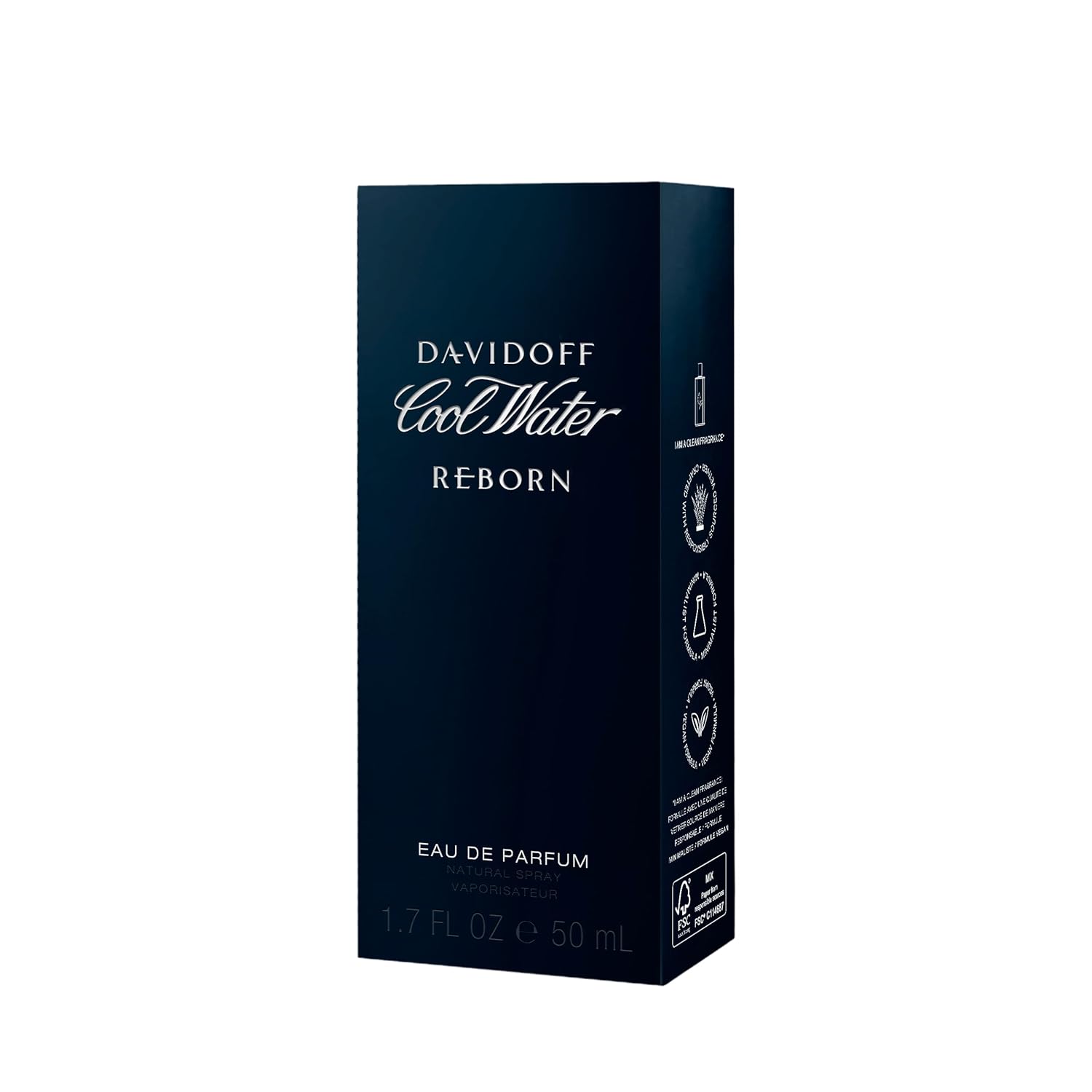 Davidoff Cool Water Reborn Eau de Parfum – Fougère Men's Cologne – With Notes of Galbanum, Cedarwood & Vetiver – Long Lasting Fragrance