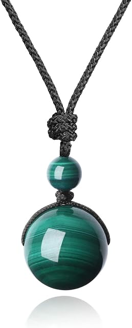 COAI Genuine Stone Bead Healing Crystal Necklace