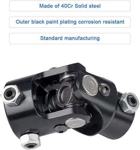 Miniatura 5 de WMPHE Eje de dirección único Junta Universal U 34"-36 Spline a 1" DD, 3.268 in (3-14") Ángulo de trabajo 35  Grado