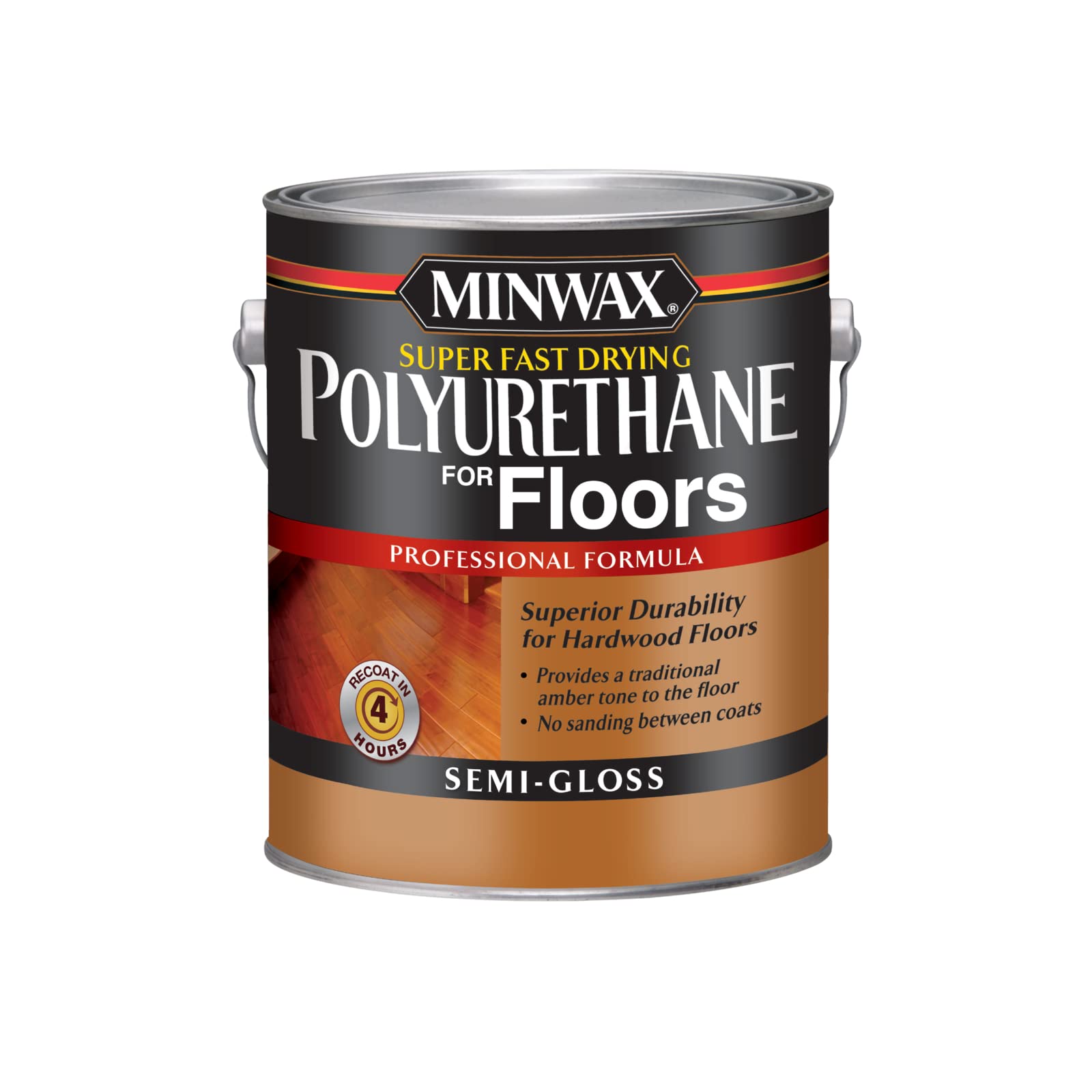 Minwax Super Fast Drying Polyurethane Protective Wood Finish, Clear Semi-Gloss, Gallon