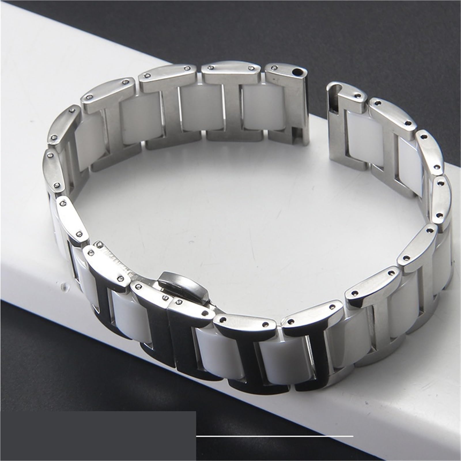 Cinturino in ceramica Acciaio inossidabile 14mm 16mm 18mm 20mm 22mm Cinturino a sgancio rapido Orologio da uomo e da donna Cinturino universale
