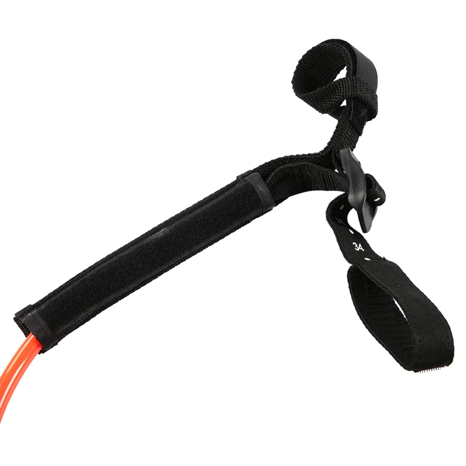 2 pièces, laisse de harnais de windsurf noire et réglable de 28 à 34 pouces, laisse de planche de surf en TPU à haute résistance à la déchirure, accessoire de windsurf durable pour (Orange)
