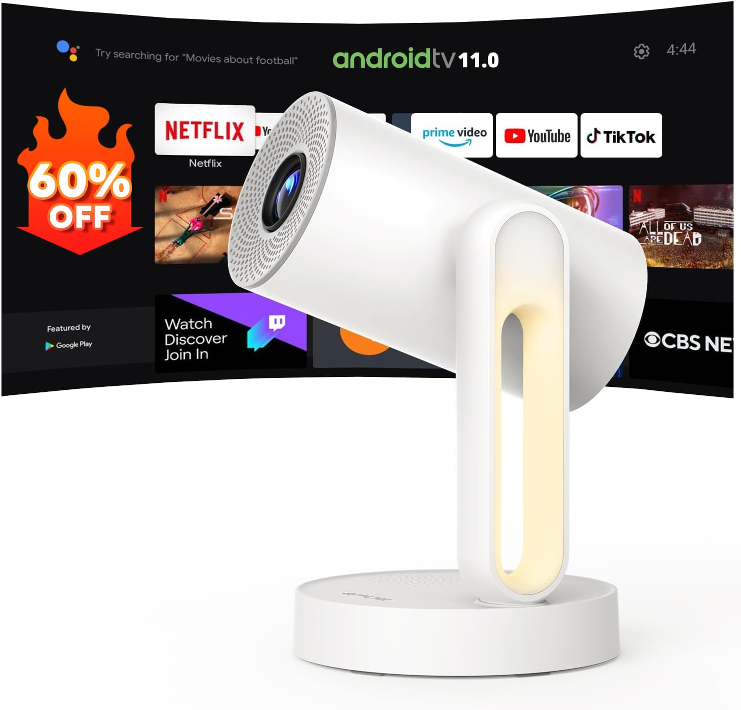 ETOE Starfish Projector for Bedroom, Portable Projector with 140