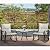 HOMPUS 3 Piece Outdoor Rocking Conversation Set, Patio Rocker Chair Set with Beige Cushions & Side Table, Weather Resistant Furniture Sets for Small Porch & Backyard